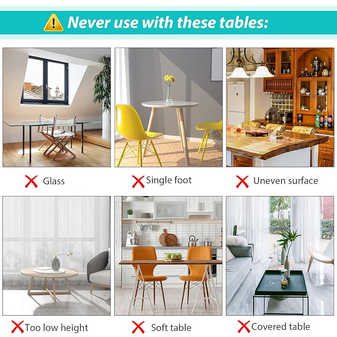 Fast Hook On Chair with Dining Tray, Fold-Flat Storage and Tight Fixing Clip - Image 3