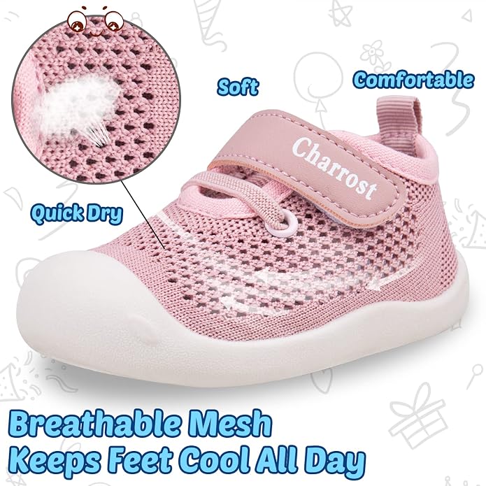 Baby Walking Shoes Toddler Girl Boy Soft Sole Breathable Cotton Canvas Shoes - Image 3