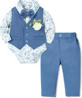 SANMIO Baby Boy Clothes Suits Infant Gentleman Outfit Collared Dress by SANMIO