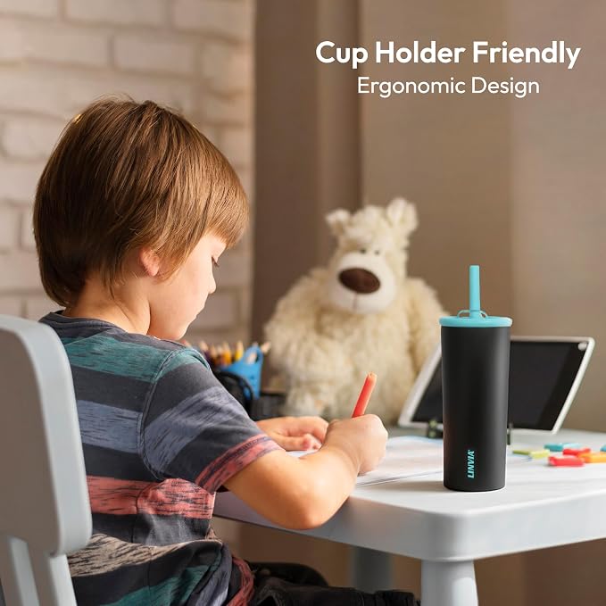 Candy Tumbler, 12 oz Kids Insulated Stainless Steel Water Bottle - Image 7