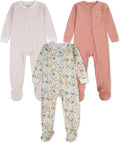 HUGGIES unisex-baby 3-pack Footed Coverall Pajamas by Huggies%C2%AE