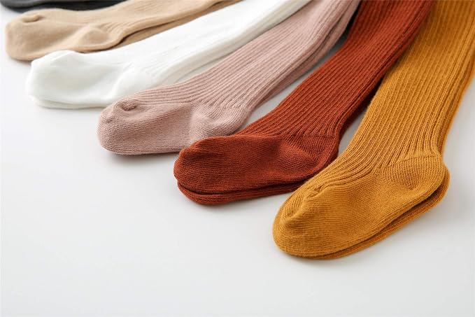CECORC Baby Girls Tights Toddler Cable Knit Leggings Thick Cotton Infant - Image 7