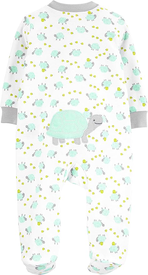 Simple Joys by Carter's Baby Neutral 2-Pack Cotton Footed Sleep and Play - Image 2