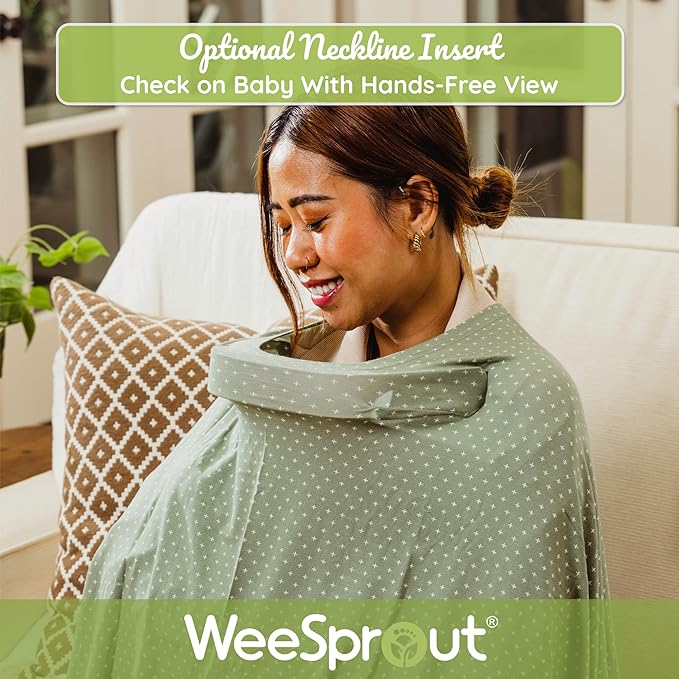 WeeSprout Nursing Cover for Breastfeeding, Feeding Cover for Breastfeeding - Image 4