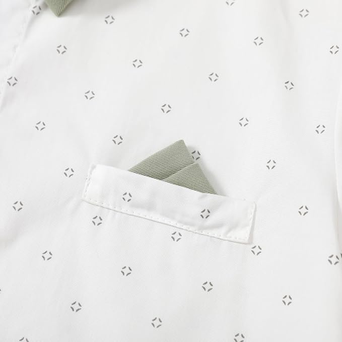 nilikastta Boy Suit Toddler Boy Outfit Boy Dress Shirt - Image 3