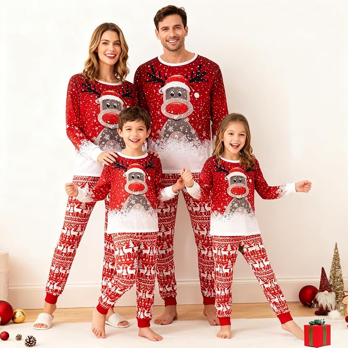 Awoscut Family Christmas Pajamas Matching Pajamas - Image 3