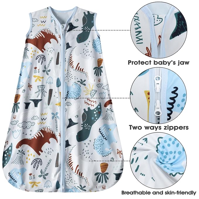Baby Sleep Sack 18-24 Months 3 Pack Baby Wearable Blanket 100% Rayon Cotton - Image 5