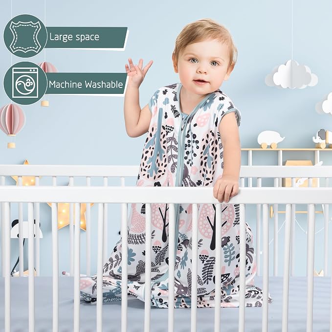 Baby Sleep Sack 18-24 Months 3 Pack Baby Wearable Blanket 100% Rayon Cotton - Image 4