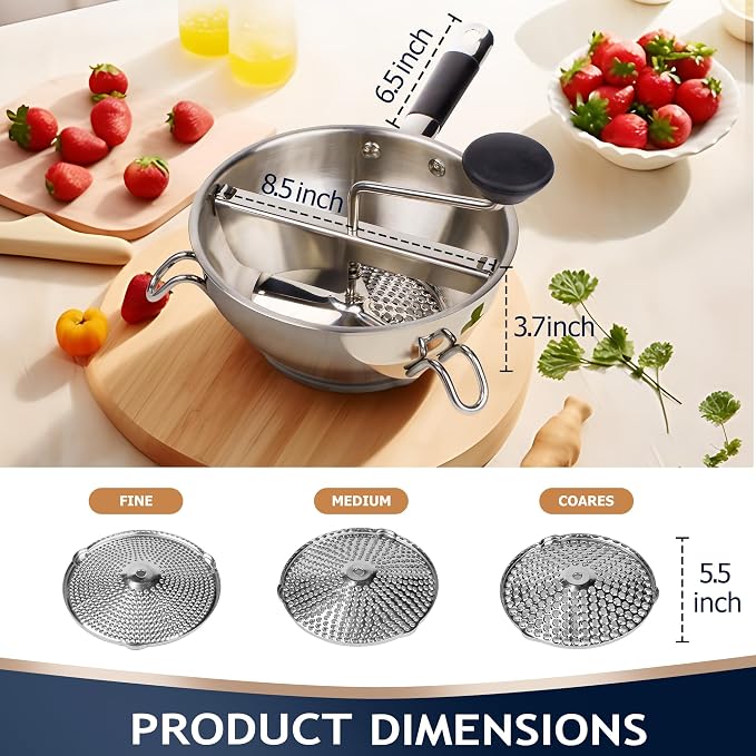 Stainless Steel Food Mills - Image 2