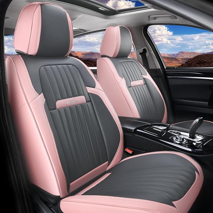 Coverado Car Seat Covers Full Set, Nappa Leather Seat Covers - Image 9