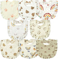 Lictin 8-Pack Muslin Baby Bibs by Lictin