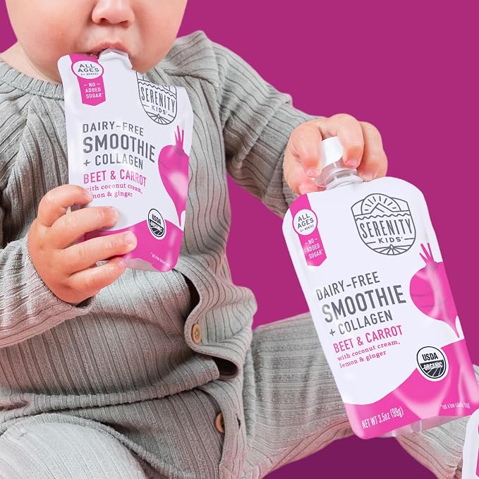 Serenity Kids 6+ Months Dairy-Free Baby Protein Smoothie Pouch - Image 6
