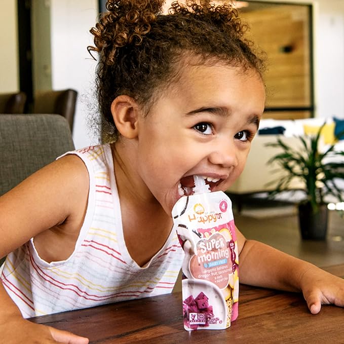 Happy Tot Organics Stage 4 Baby Food Pouches, Gluten Free, Super Morning Fruit - Image 5