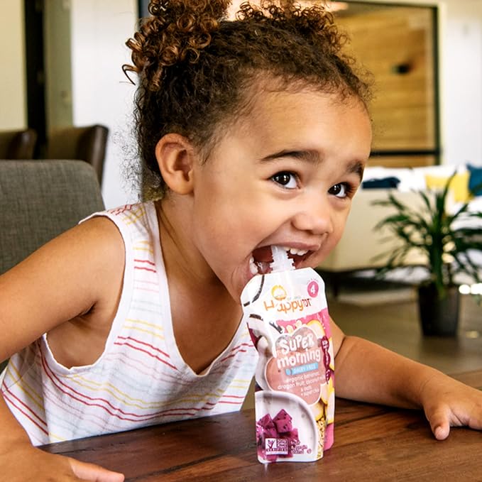 Happy Tot Organics Super Morning Variety Pack, 4 Ounce Pouch & Stage 4 Fiber & - Image 5
