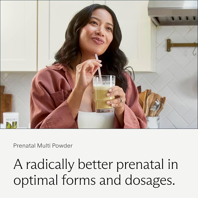 Needed. Vanilla Prenatal Multivitamin Powder & Omega-3 Bundle | Nutrient Support - Image 2