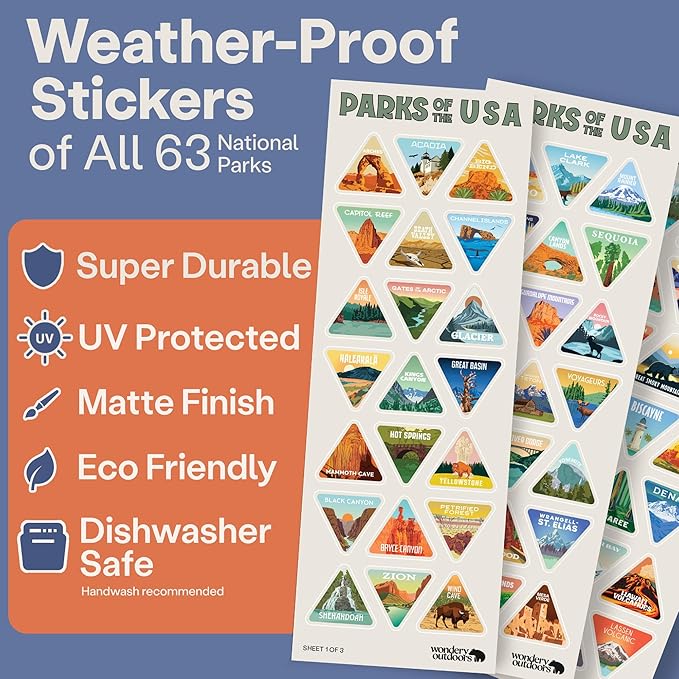 Wondery The Original Parks of the USA® Wide Mouth Adventure Bucket List Bottle - Image 3