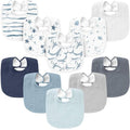 Konssy 10-Pack Muslin Baby Bibs, Soft Cotton Bandana Bibs by Konssy