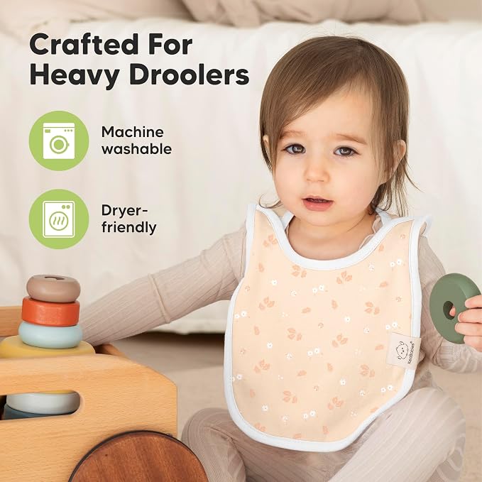 KeaBabies 8-Pack Baby Bibs for Boys, Girls - Image 6
