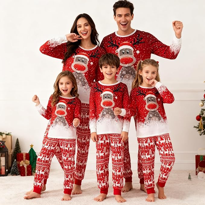Awoscut Family Christmas Pajamas Matching Pajamas - Image 2