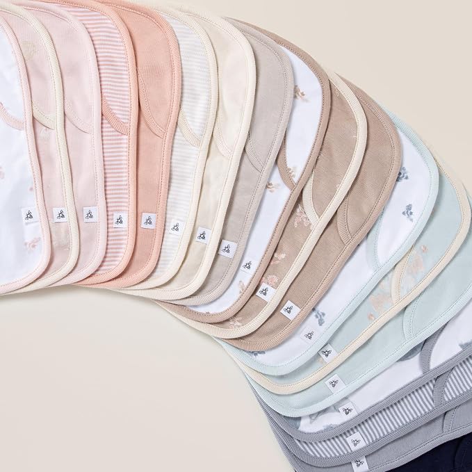 Burt's Bees Baby Organic Baby Bibs – 100% Cotton Newborn Infant Bibs - Image 5