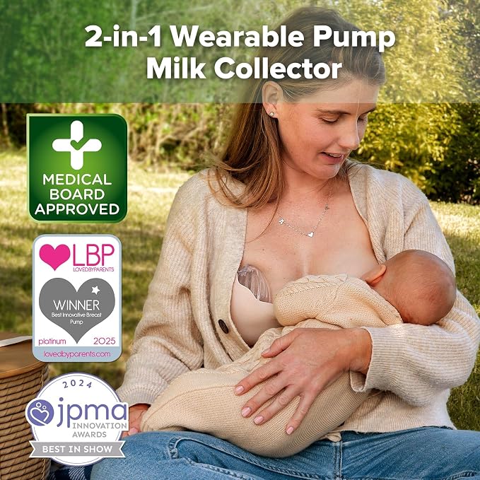 haakaa Shell Breast Pump, Wearable Manual Breast Pump - Image 2