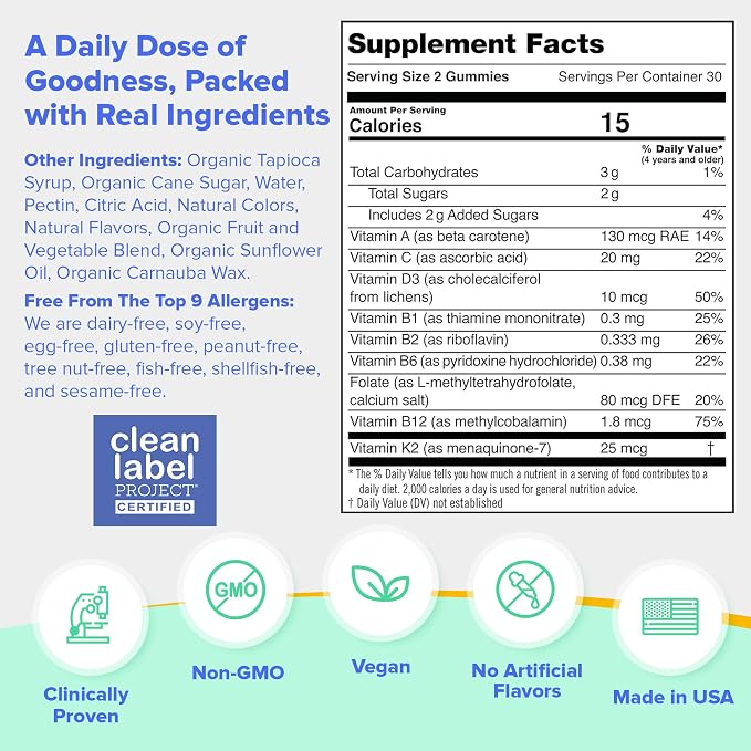 First Day Kids Multivitamin Gummies Age 4+, Strawberry & Orange - Image 5