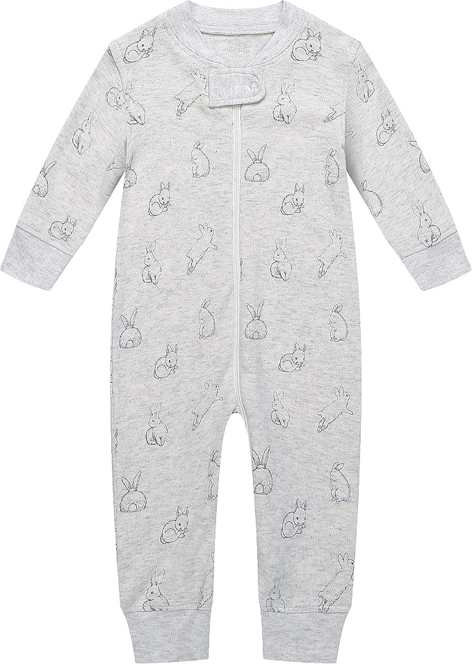 Owlivia Organic Cotton Baby Boy Girl Zip up Sleep 'N Play Pjs, Long Sleeve by Owlivia