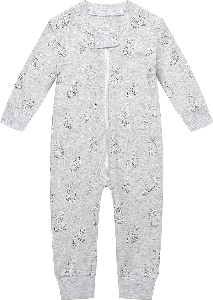 Owlivia Organic Cotton Baby Boy Girl Zip up Sleep 'N Play Pjs, Long Sleeve by Owlivia