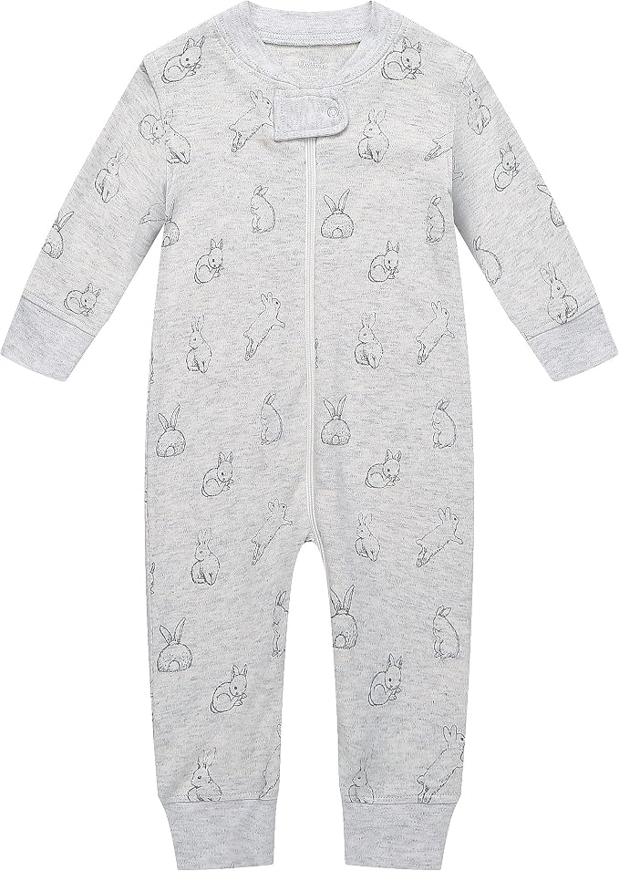 Owlivia Organic Cotton Baby Boy Girl Zip up Sleep 'N Play Pjs, Long Sleeve by Owlivia