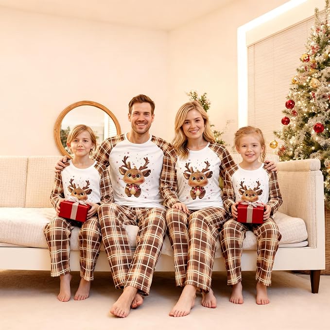 Awoscut Family Christmas Pajamas Matching Pajamas - Image 5