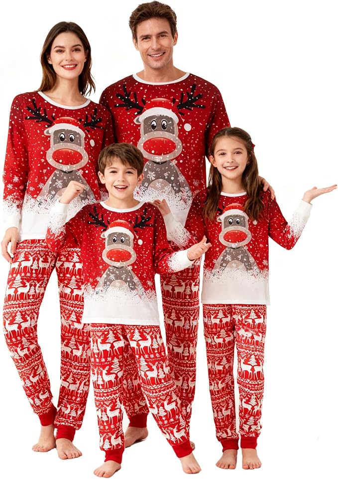 Awoscut Family Christmas Pajamas Matching Pajamas by Awoscut