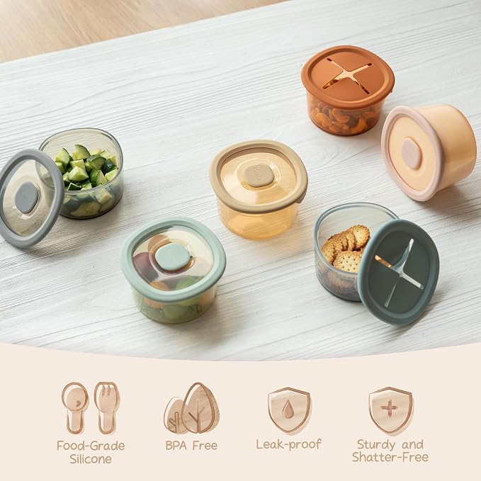 Moonkie Baby Storage Container Snack Lids - Image 9