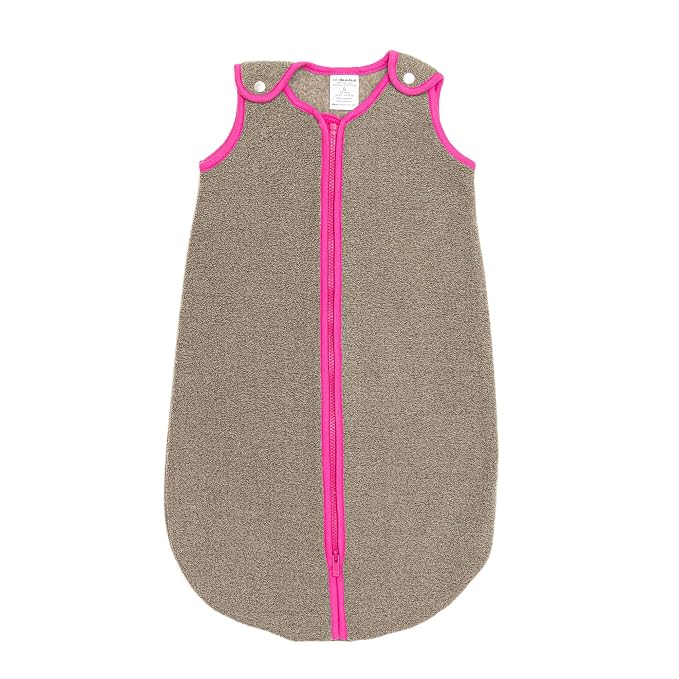 baby deedee Sleep Nest Fleece Baby Sleeping Bag, Mocha Hot Pink, 18-36 Month - Image 3
