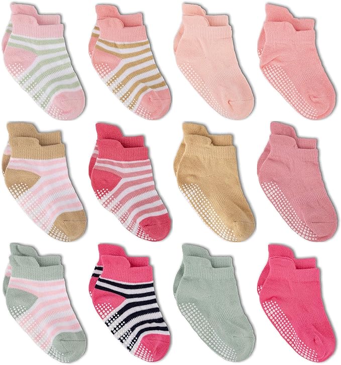 Zaples Baby Non Slip Grip Ankle Socks by ZAPLES