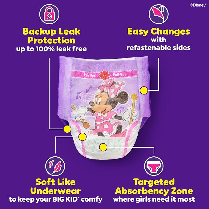 Pull-Ups Girls' Potty Training Pants, Size 2T-3T Training Underwear - Image 3