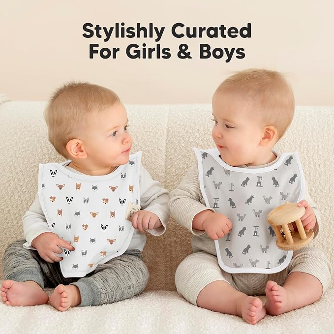 8-Pack Baby Bibs for Boys, Girls - Image 7