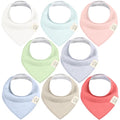 8-Pack Organic Baby Bandana Bibs by KeaBabies