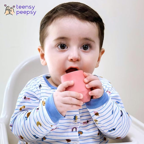 2 Pack Tiny Cup for 4+ Months | Silicone Baby Cups 6-12 Months, Infant Training - Image 2