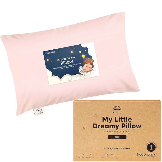 Mini Toddler Pillow with Pillowcase by KeaBabies