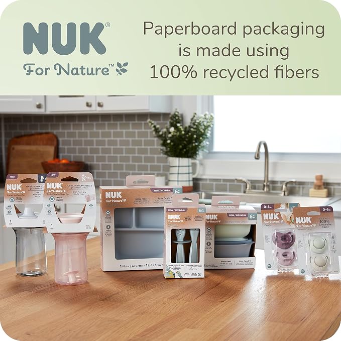 NUK for Nature Learner Cup, 10 oz, 9+ Months – BPA Free, Spill Proof Sippy Cup - Image 6