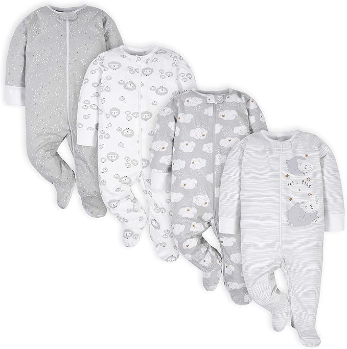 Gerber Baby Boys 4 Pack Sleep 'N Play Footie by Gerber