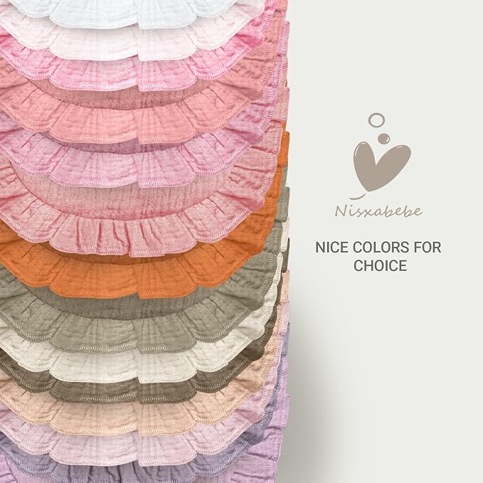 Baby Muslin Bibs, Soft and Absorbent Cotton - Image 5