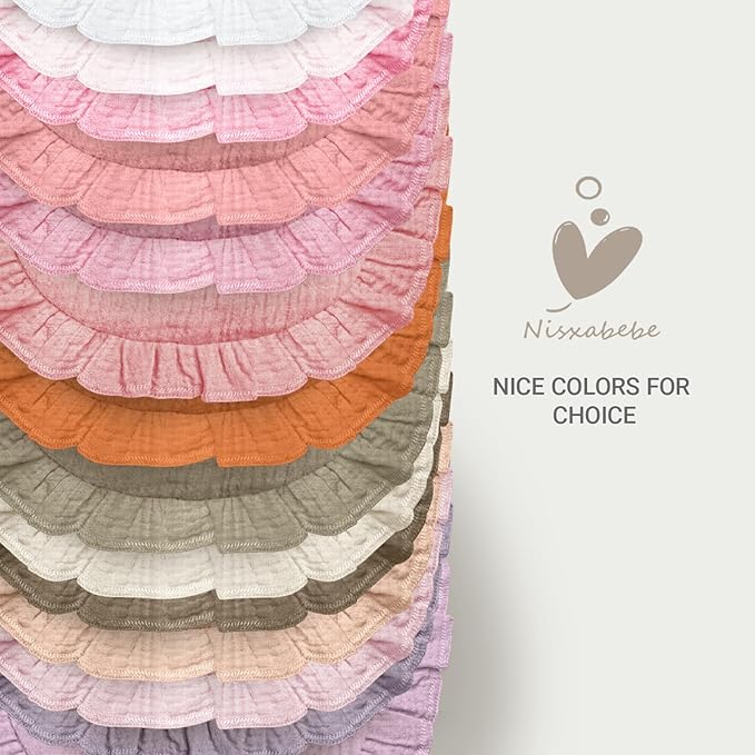 Baby Muslin Bibs, Soft and Absorbent Cotton - Image 6