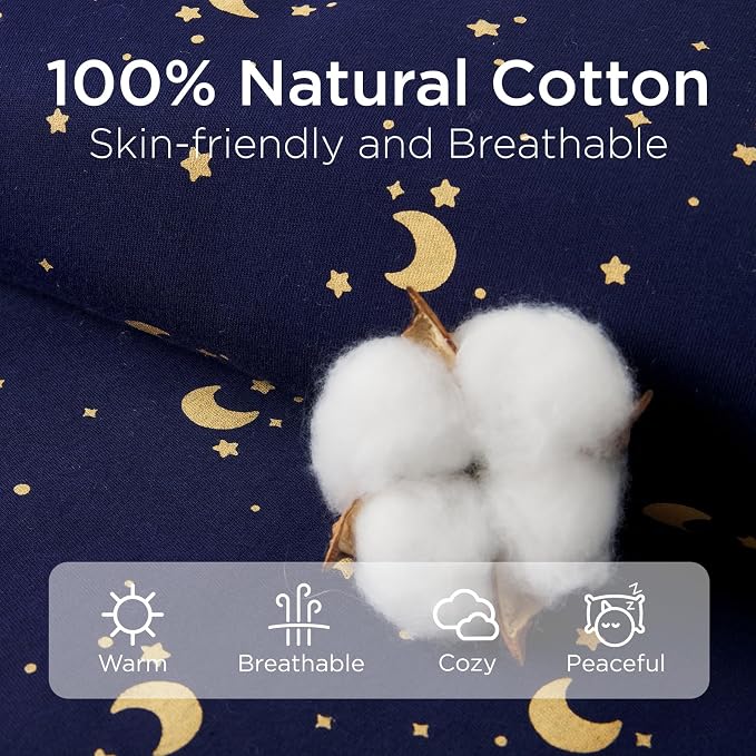 Duomiaomiao 2.5 TOG Toddler Sleep Sack 12-24 Months 100% Cotton Winter Side - Image 4