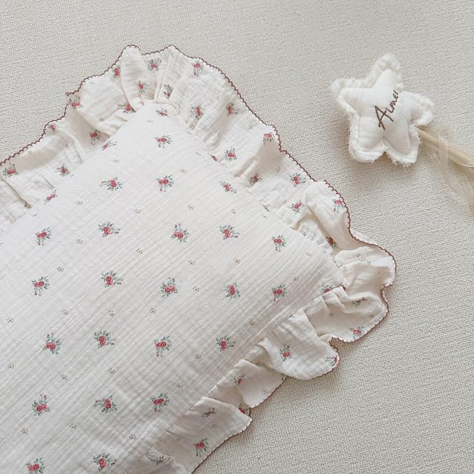 BuLuTu Toddler Pillowcase Cotton Muslin Kids Pillow Cases Enveloped Soft - Image 5