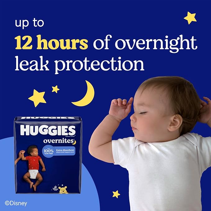 Huggies Size 5 Overnites Baby Diapers: Overnight Diapers, Size 5, 88 Ct - Image 7