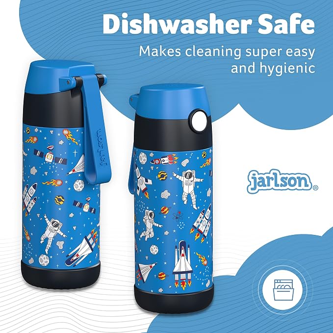Jarlson® Mali Children's Water Bottle, Thermal Stainless Steel Water Bottle - Image 4