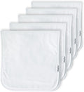 5-Pack Organic Cotton Burp Cloths – Large, Ultra-Soft 3-Layer Towels by KiddyStar%C2%AE