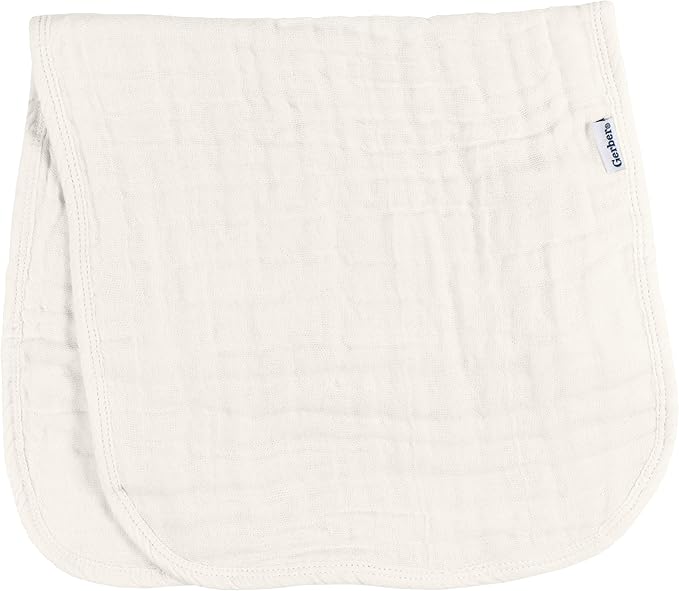 Gerber Baby Unisex Muslin Burp Cloths 6-Pack, Large Size 20" x 10" - Image 5