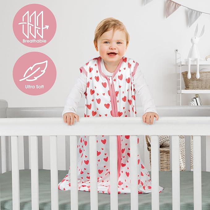3 Pack Baby Sleep Sack 6-12 Months 100% Rayon Cotton Baby Sleeping Bag 2-Way - Image 4